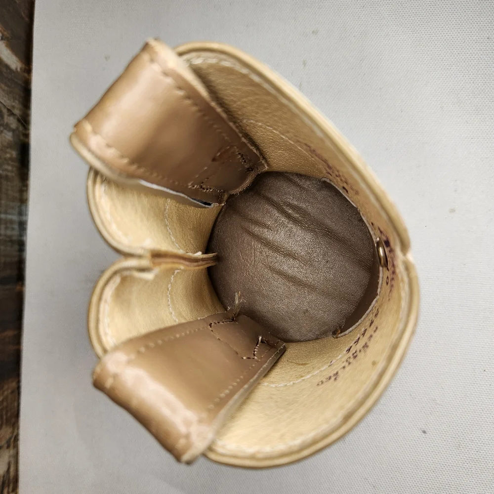 Vtg Leather Boot Cowhide Concho Western Beer Can Bottle Holder Koozie Set Pair - Picture 10 of 16